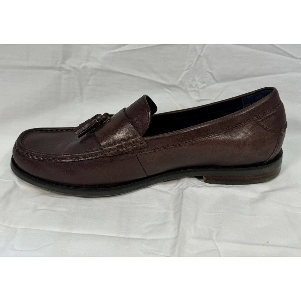Cole Haan Grand OS Pinch‎ Mens Size 10 M Loafers Brown Leather Tassel Shoes